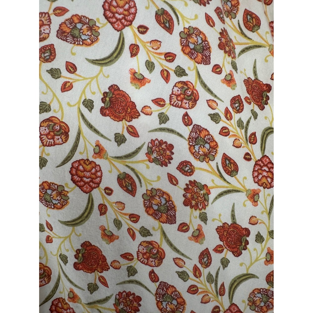 Old Navy XL Floral Tiered Swing Dress Cream Boho Cottagecore Prairie Breezy - Picture 7 of 8